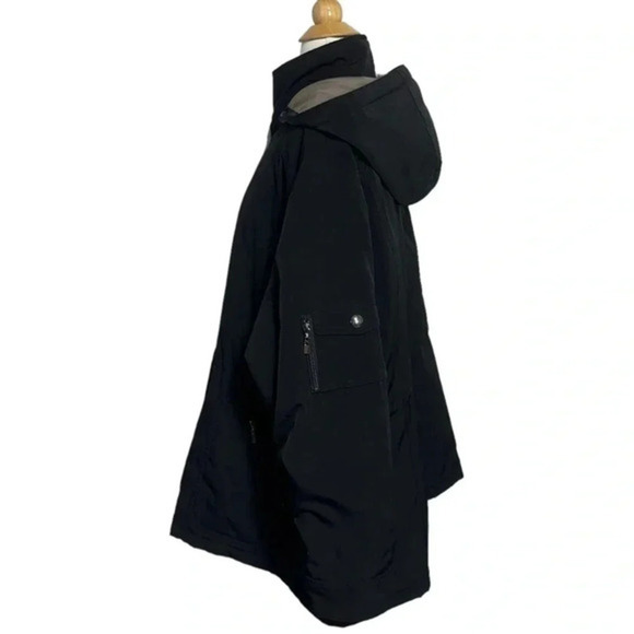 Forecaster of Boston 3X black +‎ tan trim utility style water resistant coat - Picture 6 of 12